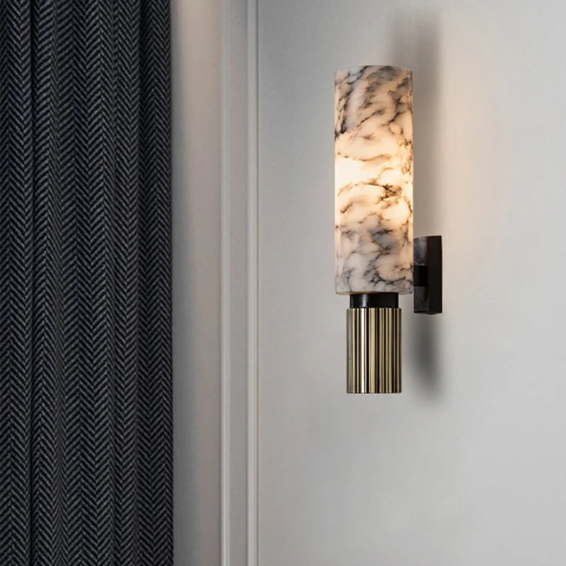 StoneAura | Elegant Marmor Væglampe