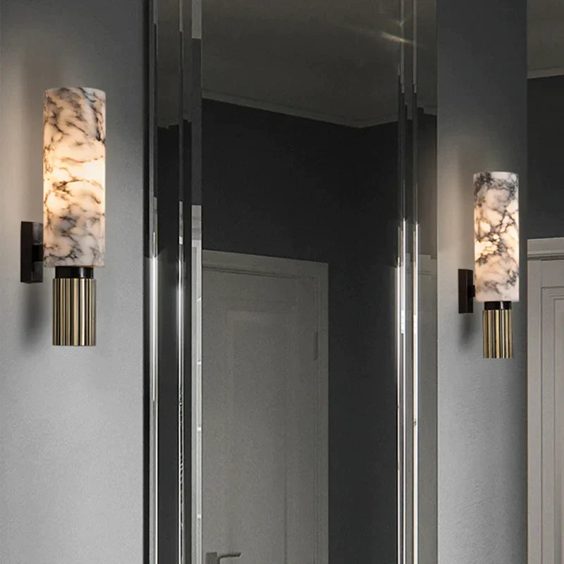 StoneAura | Elegant Marmor Væglampe