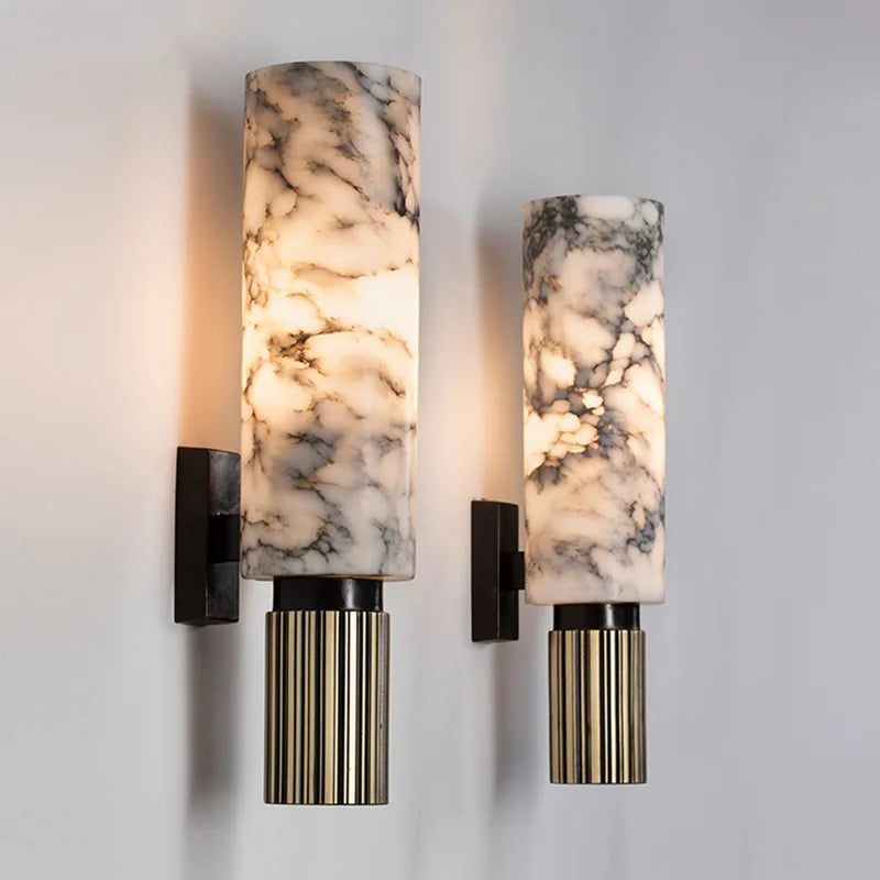 StoneAura | Elegant Marmor Væglampe