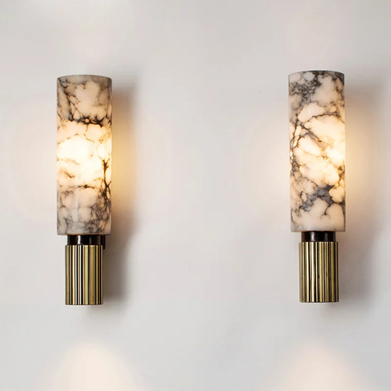 StoneAura | Elegant Marmor Væglampe