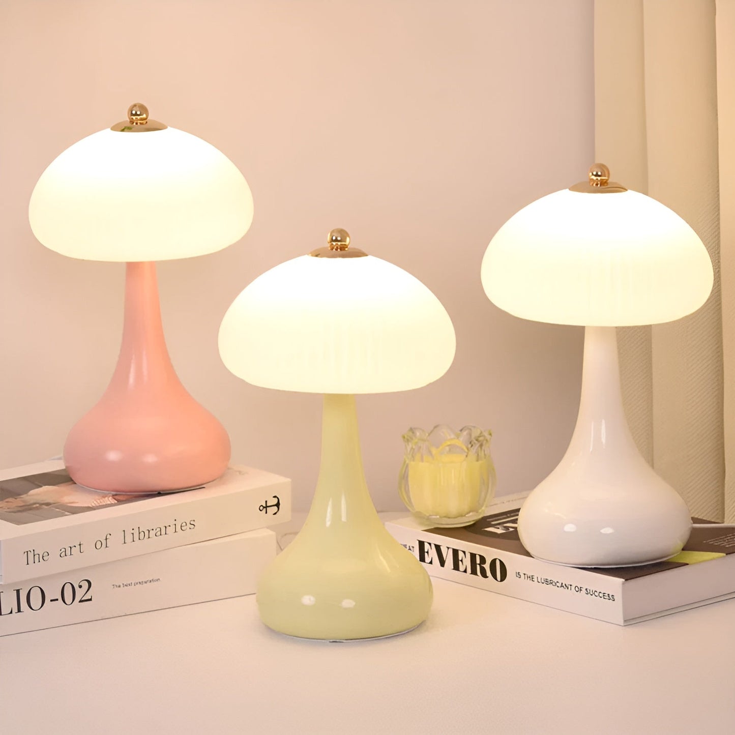 MushAura | Luksuriøs Blød Lys Bordlampe
