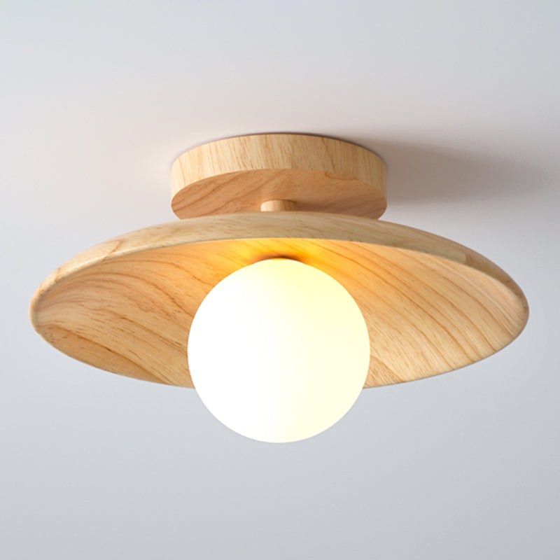NatureGlow | Elegant Træloftlampe