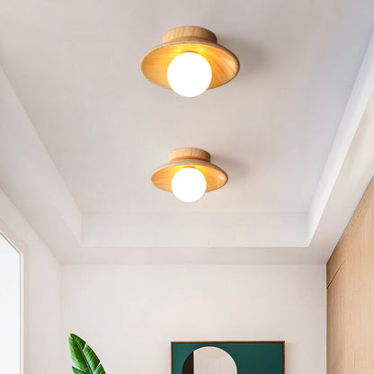 NatureGlow | Elegant Træloftlampe