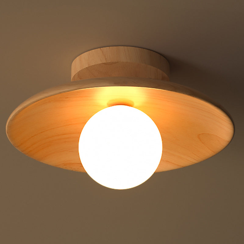NatureGlow | Elegant Træloftlampe
