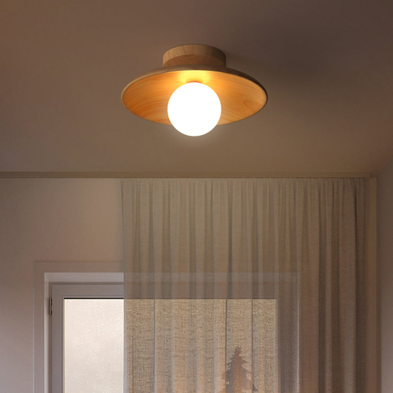 NatureGlow | Elegant Træloftlampe