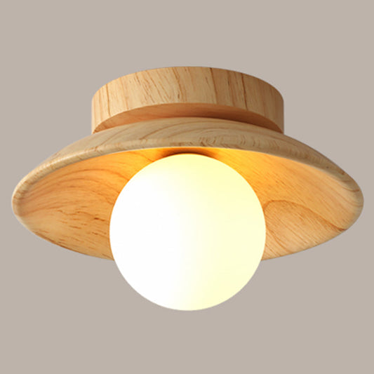 NatureGlow | Elegant Træloftlampe