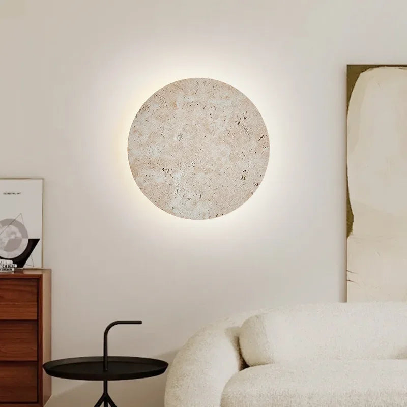 NatureLuxe | Væglampe i Natursten med LED Belysning