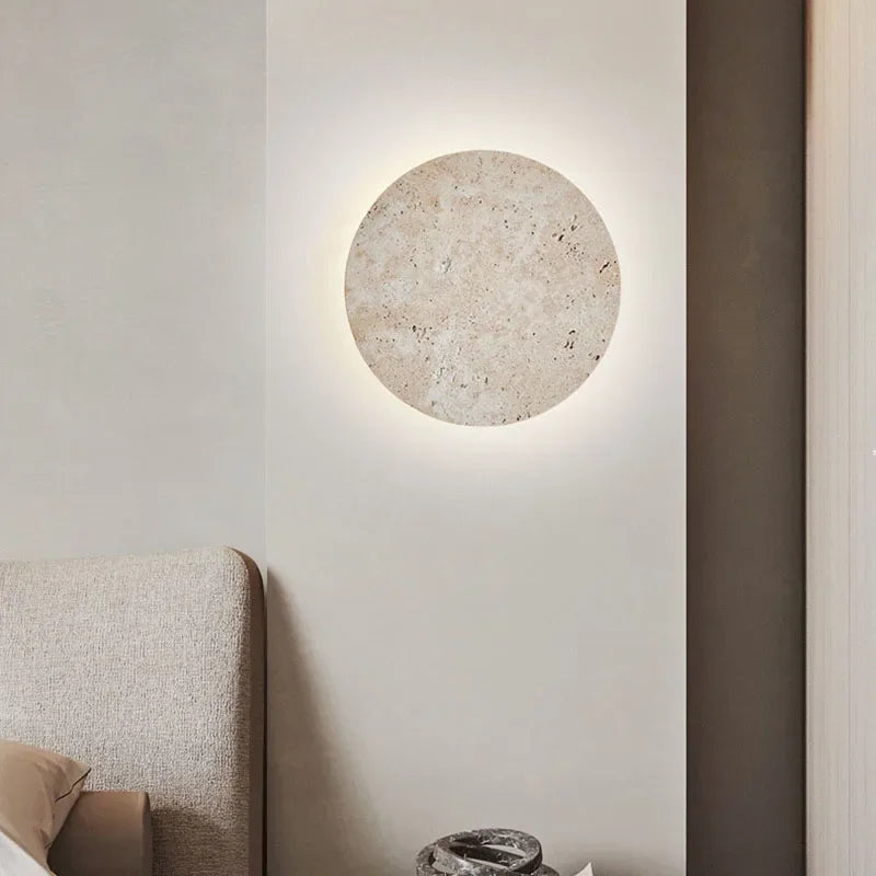 NatureLuxe | Væglampe i Natursten med LED Belysning