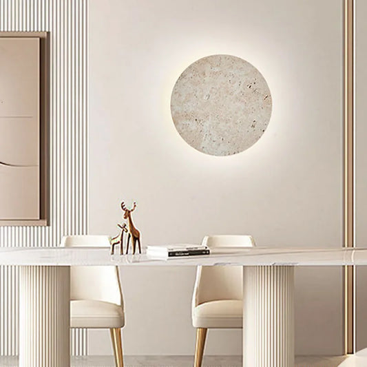 NatureLuxe | Væglampe i Natursten med LED Belysning
