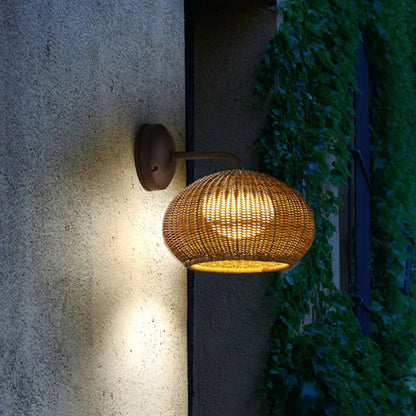 NatureNest | Rattan Væglampe