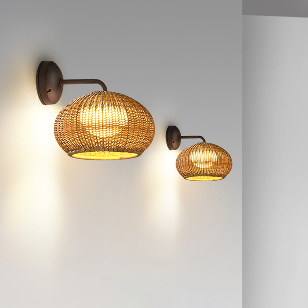 NatureNest | Rattan Væglampe