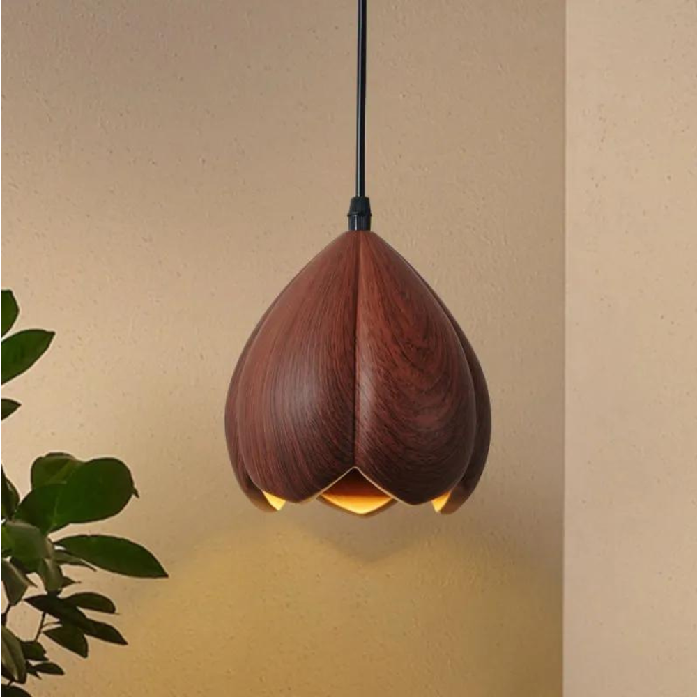 NatureNook | Rustik Træloftlampe til Indbydende Charme