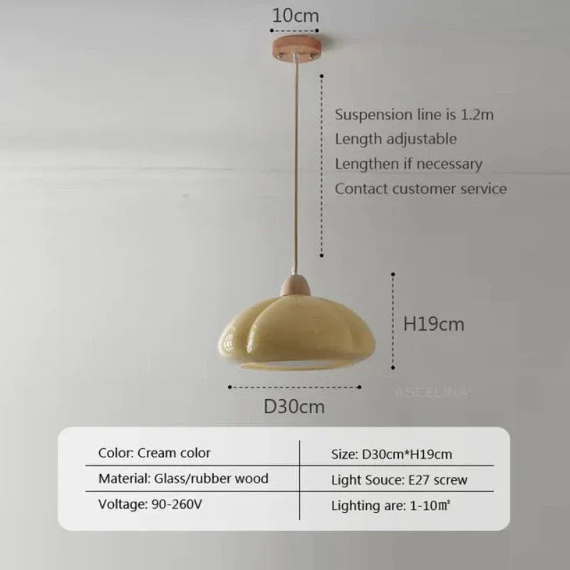 GlanzGlow | Fortryllende Cremet Pendellampe