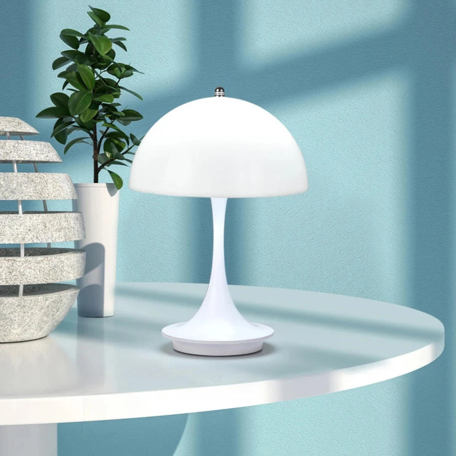 NordicMush Svampelampe | Trådløs LED Bordlampe med Skandinavisk Design