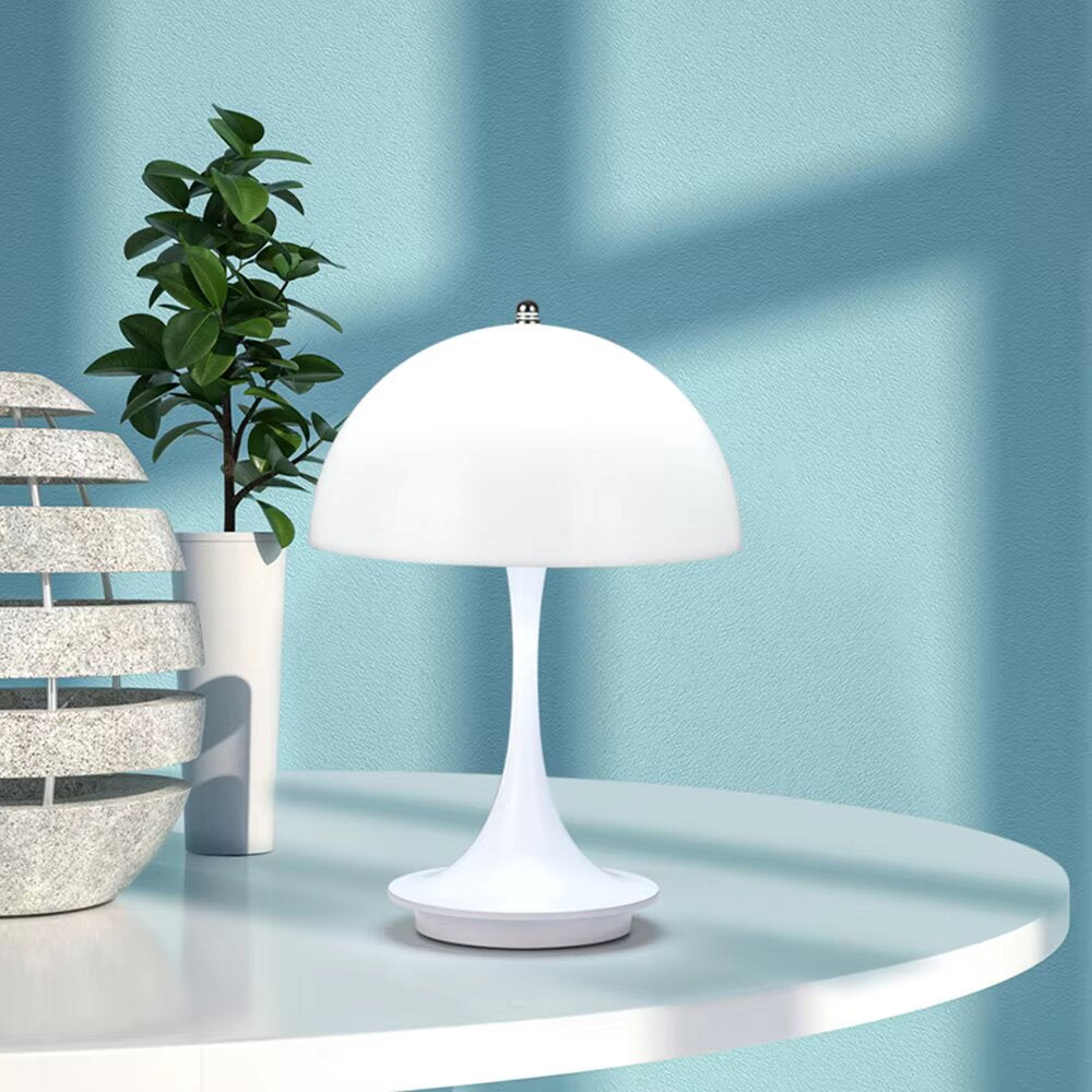 NordicMush Svampelampe | Trådløs LED Bordlampe med Skandinavisk Design