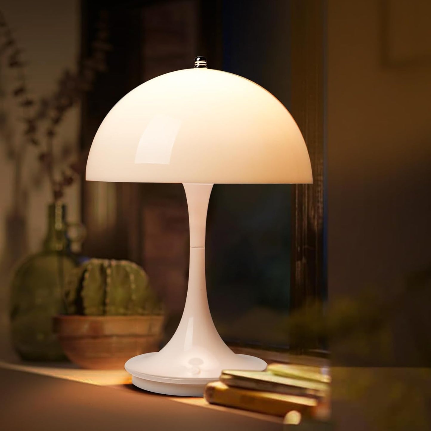 NordicMush Svampelampe | Trådløs LED Bordlampe med Skandinavisk Design