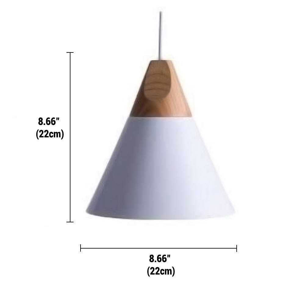 NordicShade | Minimalistisk Træ Pendellampe