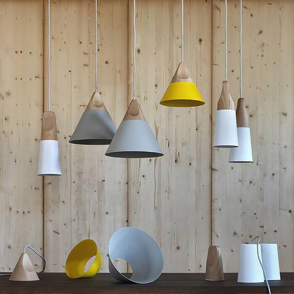 NordicShade | Minimalistisk Træ Pendellampe