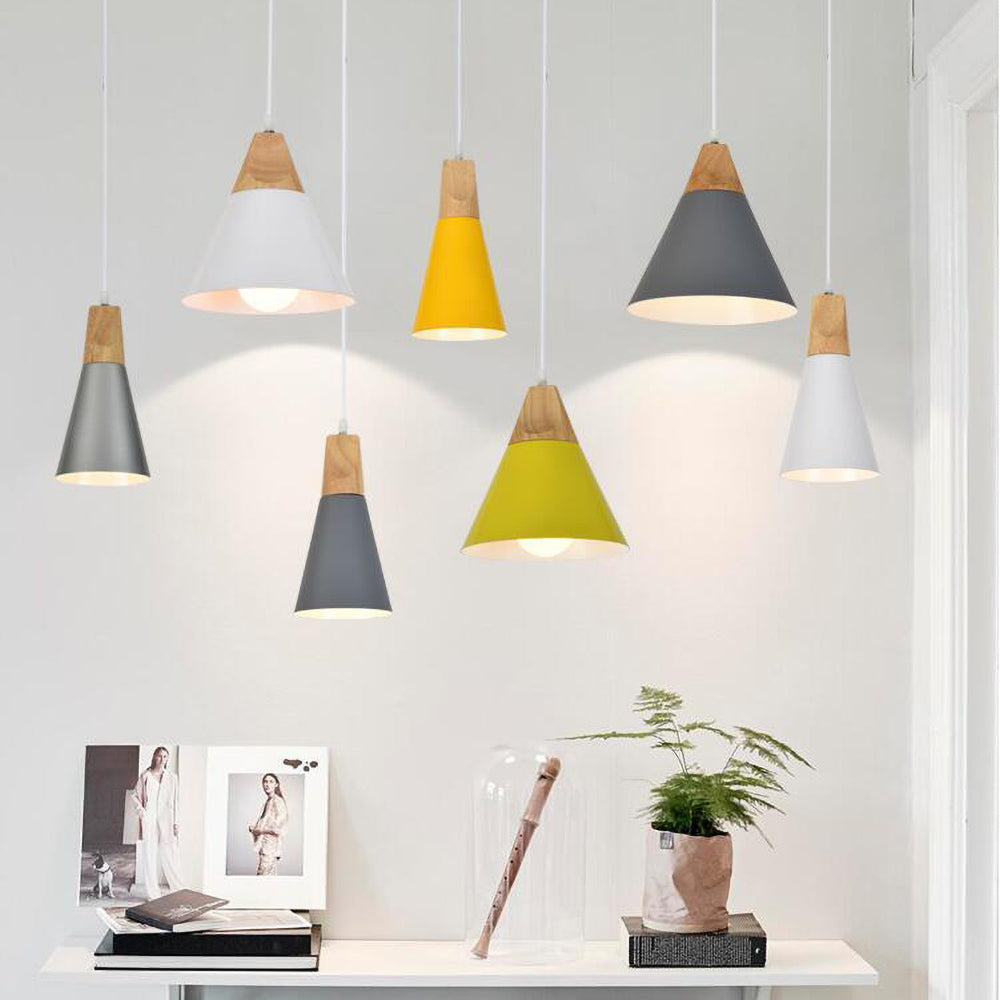 NordicShade | Minimalistisk Træ Pendellampe