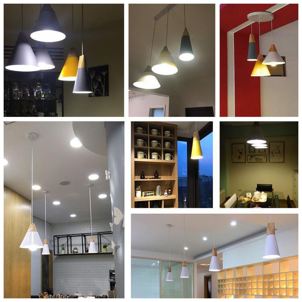 NordicShade | Minimalistisk Træ Pendellampe