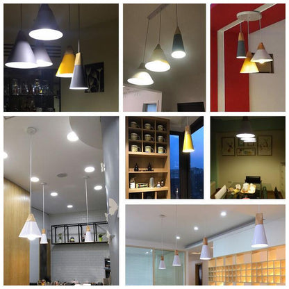 NordicShade | Minimalistisk Træ Pendellampe