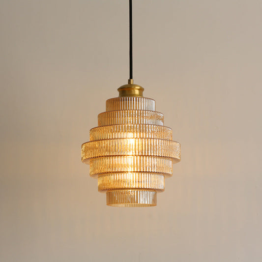 BrassCharm | Elegant Glasflaske Lampe