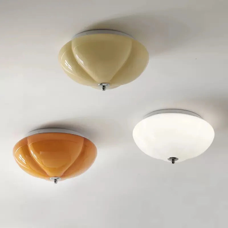 OrangeGlow | Moderne Glaslampe i Pumpkin Design
