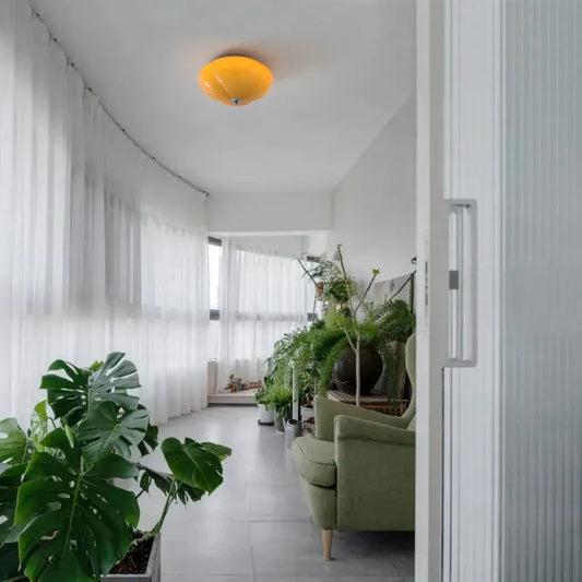OrangeGlow | Moderne Glaslampe i Pumpkin Design