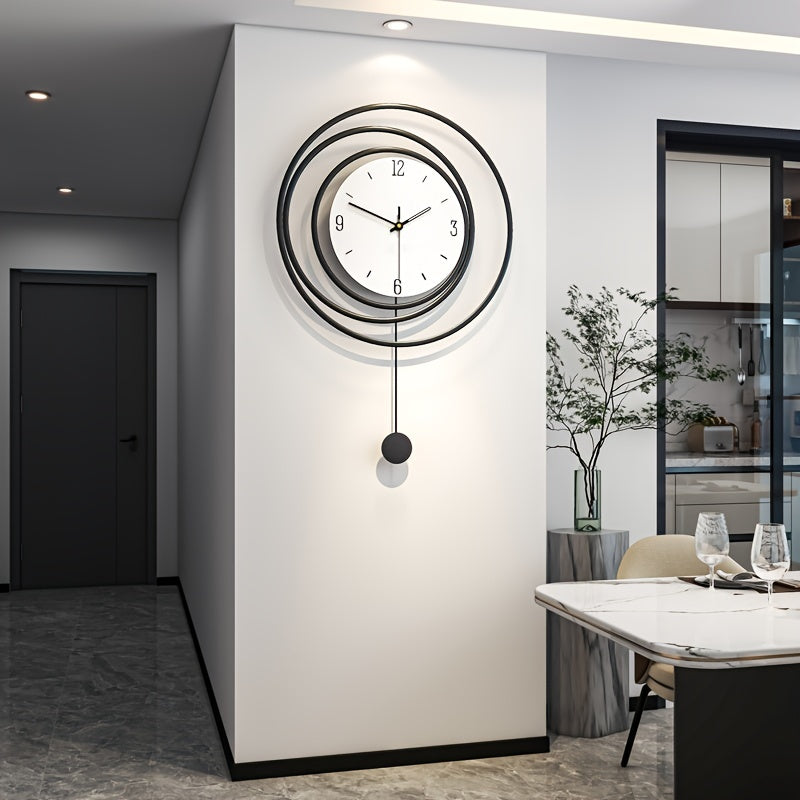 OrbitTime | Elegant Rundt Metal Vægur