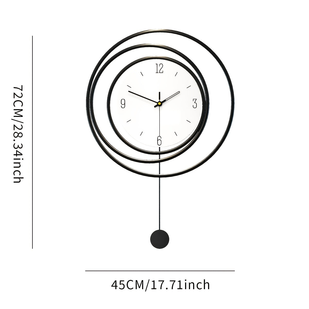 OrbitTime | Elegant Rundt Metal Vægur