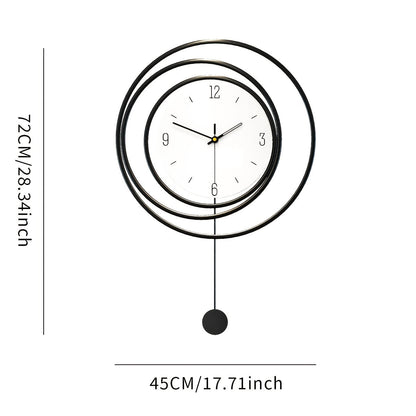 OrbitTime | Elegant Rundt Metal Vægur
