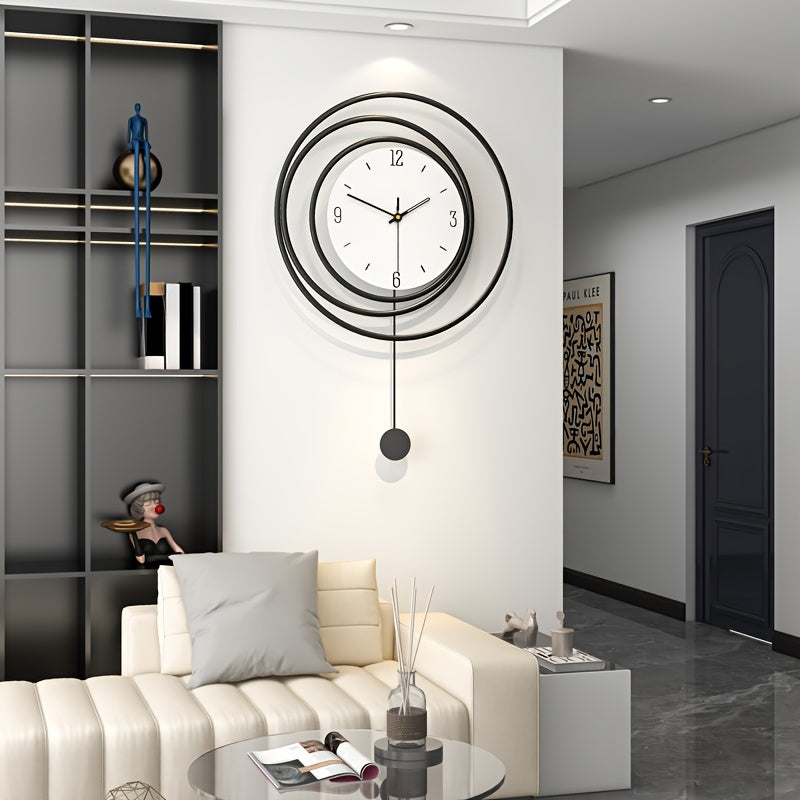 OrbitTime | Elegant Rundt Metal Vægur