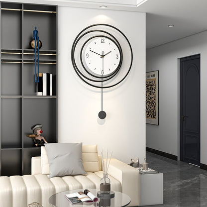 OrbitTime | Elegant Rundt Metal Vægur