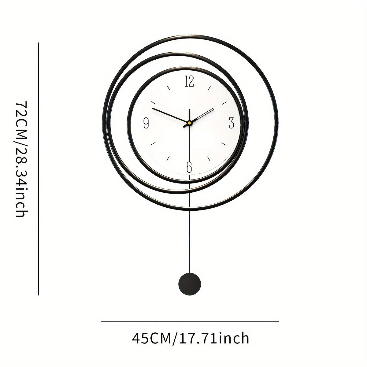 OrbitTime | Elegant Rundt Metal Vægur