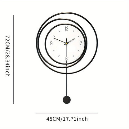 OrbitTime | Elegant Rundt Metal Vægur