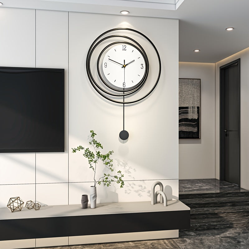 OrbitTime | Elegant Rundt Metal Vægur