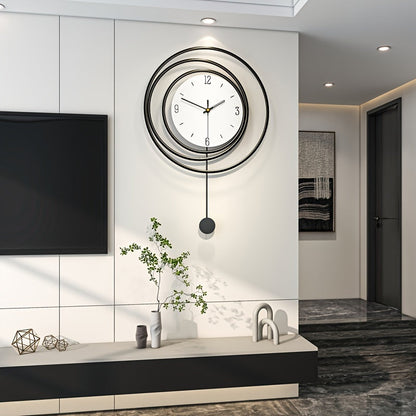 OrbitTime | Elegant Rundt Metal Vægur