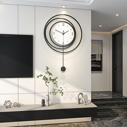 OrbitTime | Elegant Rundt Metal Vægur