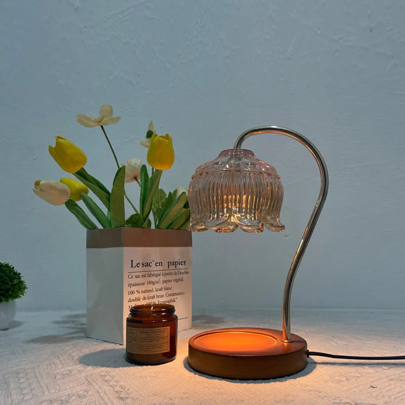 OrchidGleam | Vintage Krystal Bordlampe