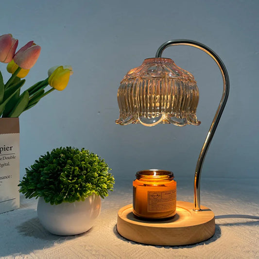 OrchidGleam | Vintage Krystal Bordlampe