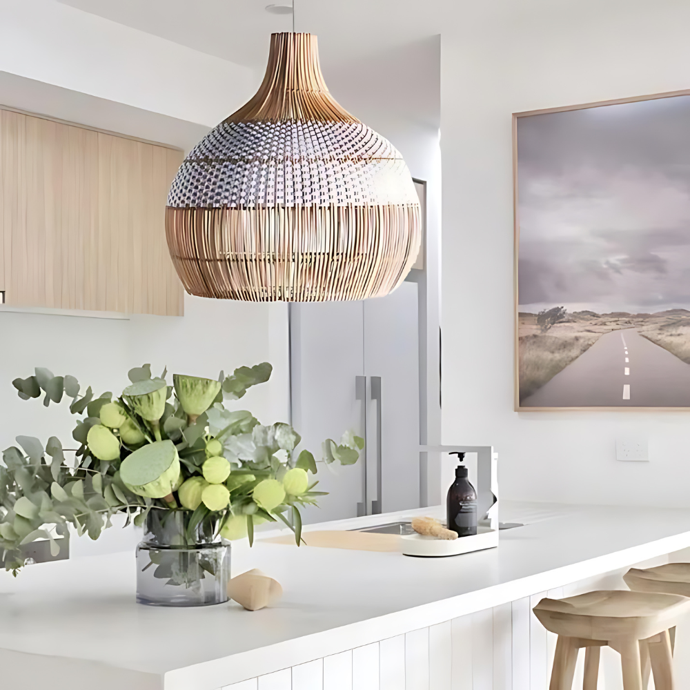 OrganicAura | Stilfuld Bambus Loftlampe