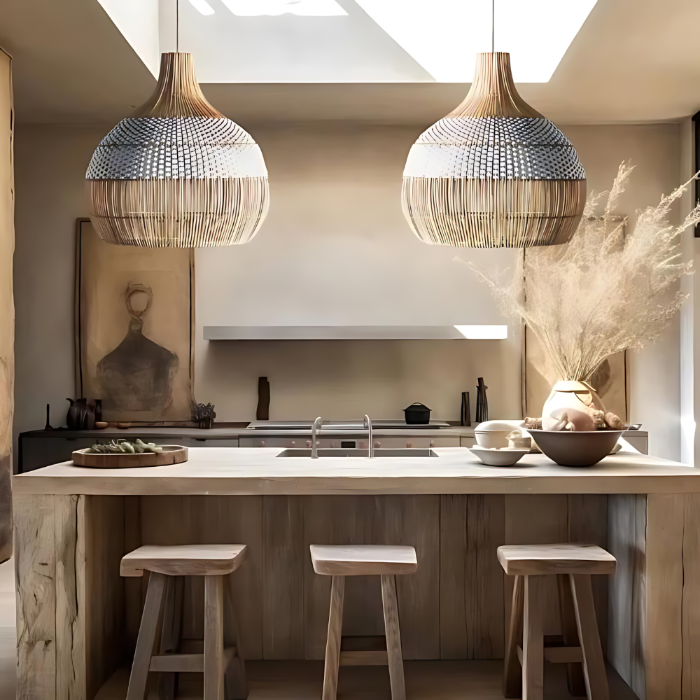 OrganicAura | Stilfuld Bambus Loftlampe