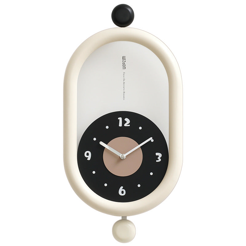 OvalClock | Elegance Kurvet Vægur
