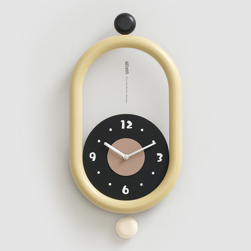 OvalClock | Elegance Kurvet Vægur