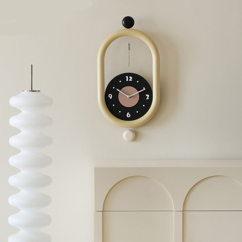 OvalClock | Elegance Kurvet Vægur