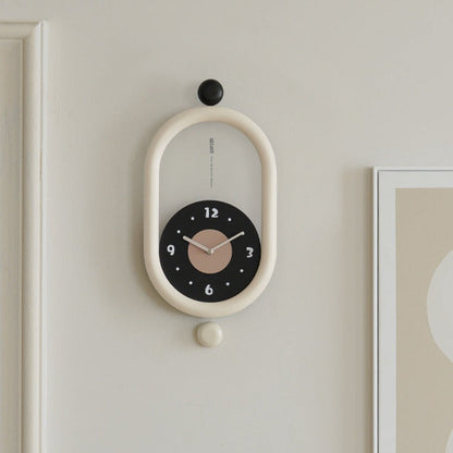 OvalClock | Elegance Kurvet Vægur