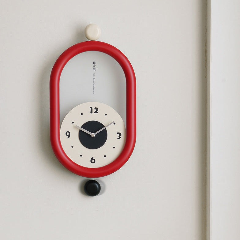 OvalClock | Elegance Kurvet Vægur