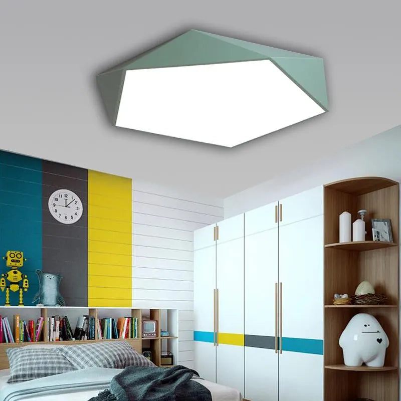 PastelLuxe | Modern Polygonal Loftlampe