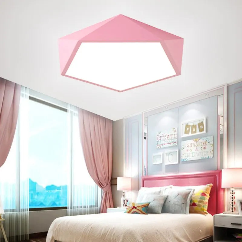 PastelLuxe | Modern Polygonal Loftlampe