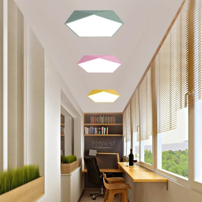 PastelLuxe | Modern Polygonal Loftlampe